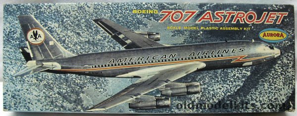 Aurora 1/104 Boeing 707 Astrojet - American Airlines, 380-198 plastic model kit